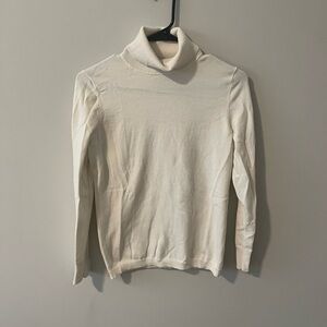 Talbots White Turtleneck